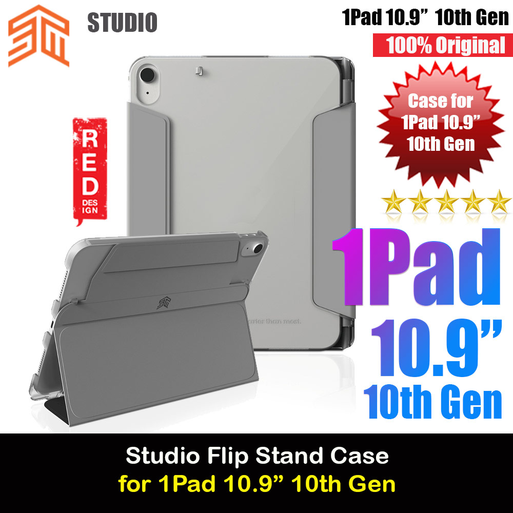 Picture of STM Studio Protection Flip Stand Case for iPad 10.9 10th Gen (Grey) Apple iPad 10th Gen 10.9\" 2022- Apple iPad 10th Gen 10.9\" 2022 Cases, Apple iPad 10th Gen 10.9\" 2022 Covers, iPad Cases and a wide selection of Apple iPad 10th Gen 10.9\" 2022 Accessories in Malaysia, Sabah, Sarawak and Singapore 