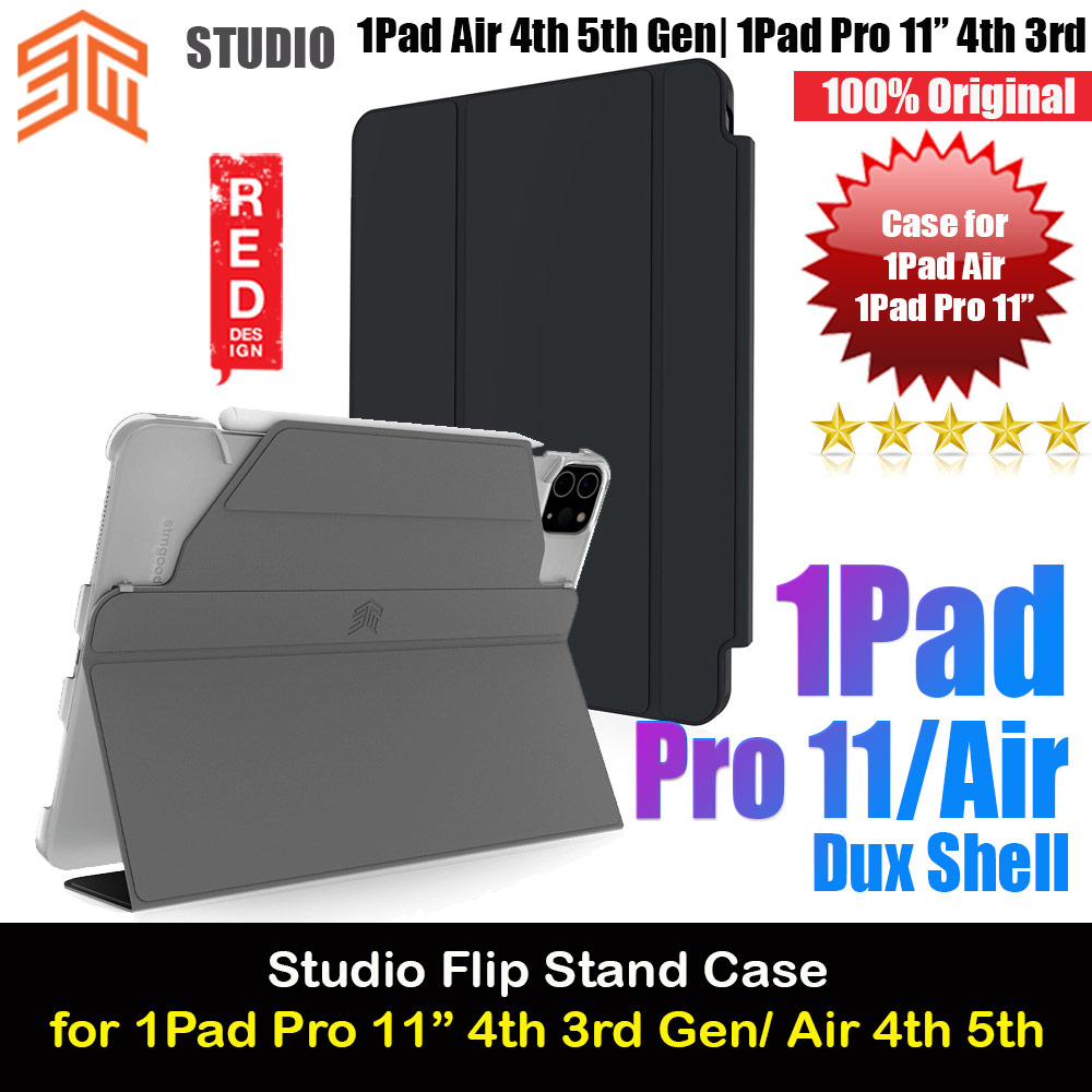 Picture of STM Studio Protection Flip Stand Case for iPad Pro 11 3rd 4th Gen iPad Air 4th 5th Gen (Black) Apple iPad Air 10.9 2020- Apple iPad Air 10.9 2020 Cases, Apple iPad Air 10.9 2020 Covers, iPad Cases and a wide selection of Apple iPad Air 10.9 2020 Accessories in Malaysia, Sabah, Sarawak and Singapore 