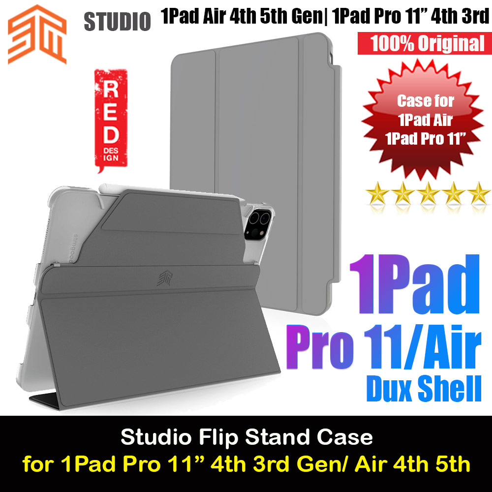 Picture of STM Studio Protection Flip Stand Case for iPad Pro 11 3rd 4th Gen iPad Air 4th 5th Gen (Grey) Apple iPad Pro 11 2nd gen 2020- Apple iPad Pro 11 2nd gen 2020 Cases, Apple iPad Pro 11 2nd gen 2020 Covers, iPad Cases and a wide selection of Apple iPad Pro 11 2nd gen 2020 Accessories in Malaysia, Sabah, Sarawak and Singapore 