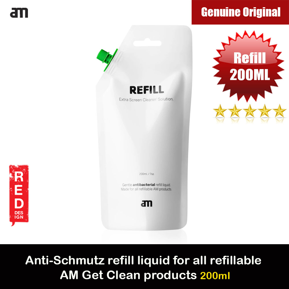 Picture of AM Get Clean Anti-Schmutz refill liquid for all refillable AM Get Clean products 200ml (Green) Red Design- Red Design Cases, Red Design Covers, iPad Cases and a wide selection of Red Design Accessories in Malaysia, Sabah, Sarawak and Singapore 