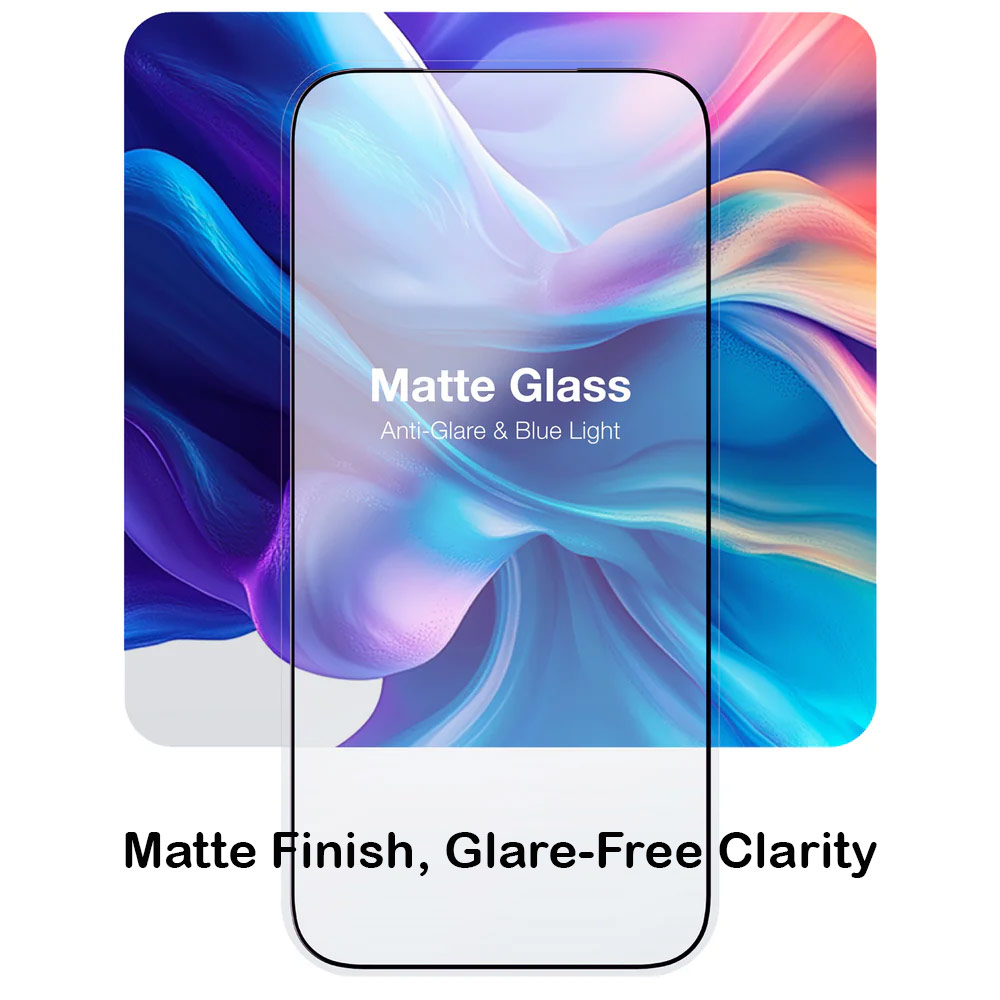 Picture of Apple iPhone Air 6.5  | Amazingthing Radix Matte Anti Glare Full Glass 3D Frame Tempered Glass for iPhone 17 Air 6.5 (Matte)