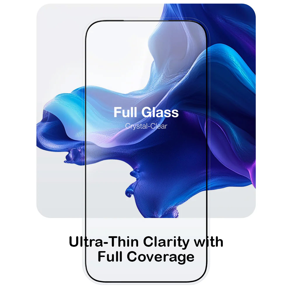 Picture of Apple iPhone 17 6.3  | Amazingthing Radix Full Glass 3D Frame Tempered Glass for iPhone 17 6.3 (Ultra Clear)
