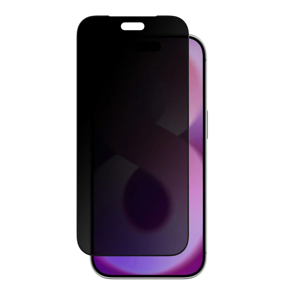 Picture of Apple iPhone 18 Pro Screen Protector | Amazingthing Liquid Privacy Anti Blue Light 3D Frame Full Tempered Glass Screen Protector for iPhone 18 Pro - Privacy Anti Blue Light