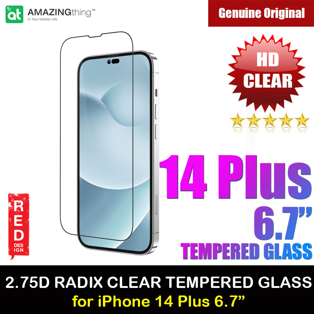 Picture of AMAZINGThing 2.75D Radix Fully Covered Tempered Glass for iPhone 14 Plus 6.7 (HD Clear) Apple iPhone 14 Plus 6.7- Apple iPhone 14 Plus 6.7 Cases, Apple iPhone 14 Plus 6.7 Covers, iPad Cases and a wide selection of Apple iPhone 14 Plus 6.7 Accessories in Malaysia, Sabah, Sarawak and Singapore 
