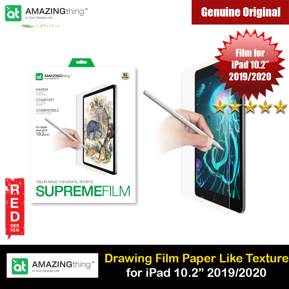 Picture of Amazingthing Supreme Film Tailored Make for Digital Artist Anti Glare Matte Drawing Film Paper Like Screen Protector for Apple iPad 10.2 2019 2020 Apple iPad 10.2 7th gen 2019- Apple iPad 10.2 7th gen 2019 Cases, Apple iPad 10.2 7th gen 2019 Covers, iPad Cases and a wide selection of Apple iPad 10.2 7th gen 2019 Accessories in Malaysia, Sabah, Sarawak and Singapore 