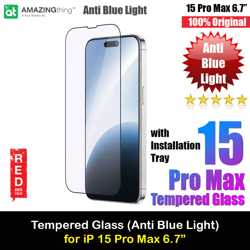 Picture of Amazingthing Radix Fully Covered Tempered Glass for iPhone 15 Pro Max 6.7 (Anti Blue Light) Apple iPhone 15 Pro Max 6.7- Apple iPhone 15 Pro Max 6.7 Cases, Apple iPhone 15 Pro Max 6.7 Covers, iPad Cases and a wide selection of Apple iPhone 15 Pro Max 6.7 Accessories in Malaysia, Sabah, Sarawak and Singapore 