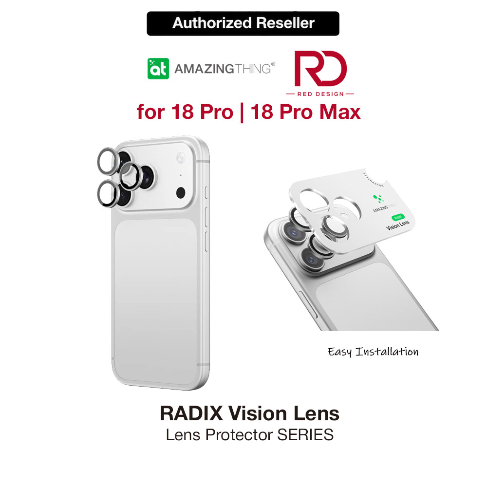 Picture of Amazingthing RADIX Vision Camera Lens Protector for iPhone 18 Pro iPhone 18 Pro Max - Titan Silver Apple iPhone 18 Pro Max- Apple iPhone 18 Pro Max Cases, Apple iPhone 18 Pro Max Covers, iPad Cases and a wide selection of Apple iPhone 18 Pro Max Accessories in Malaysia, Sabah, Sarawak and Singapore