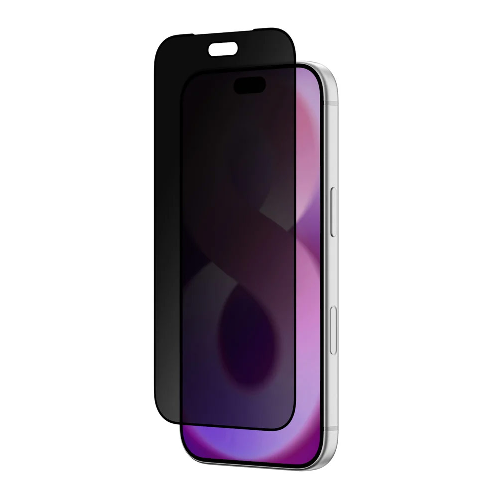 Picture of Apple iPhone 18 Pro Max Screen Protector | Amazingthing RADIX + Care Privacy Full Tempered Glass 3D Frame Screen Protector for iPhone 18 Pro Max 6.9 - Privacy