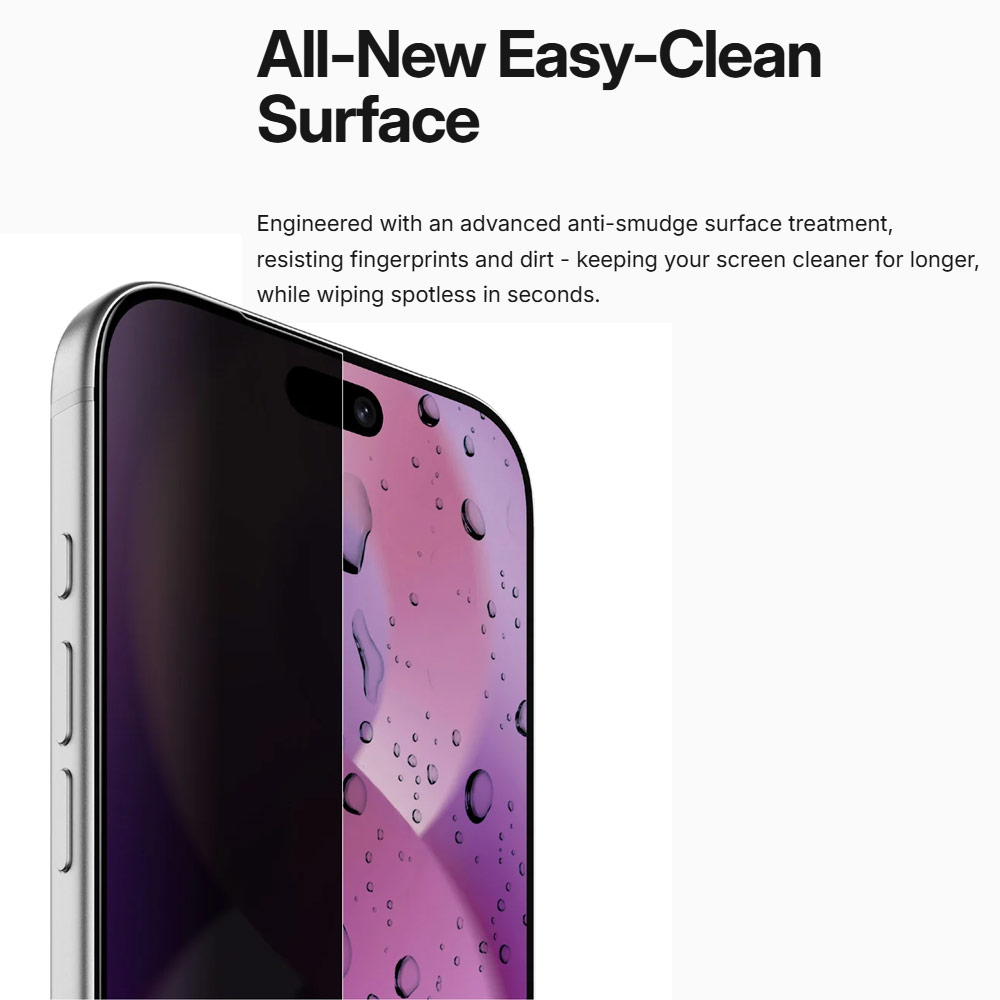 Picture of Apple iPhone 18 Pro Max Screen Protector | Amazingthing RADIX + Care Privacy Full Tempered Glass 3D Frame Screen Protector for iPhone 18 Pro Max 6.9 - Privacy