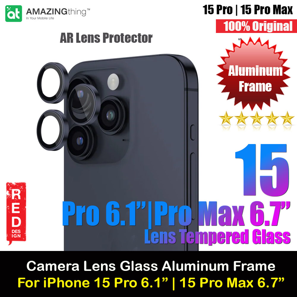 Picture of Amazingthing Supreme AR Camera Lens Glass Aluminum Frame Defender Tempered Glass Protector for iPhone 15 Pro 6.1 iPhone 15 Pro Max 6.7 (3PCS Blue) Apple iPhone 15 Pro 6.1- Apple iPhone 15 Pro 6.1 Cases, Apple iPhone 15 Pro 6.1 Covers, iPad Cases and a wide selection of Apple iPhone 15 Pro 6.1 Accessories in Malaysia, Sabah, Sarawak and Singapore 