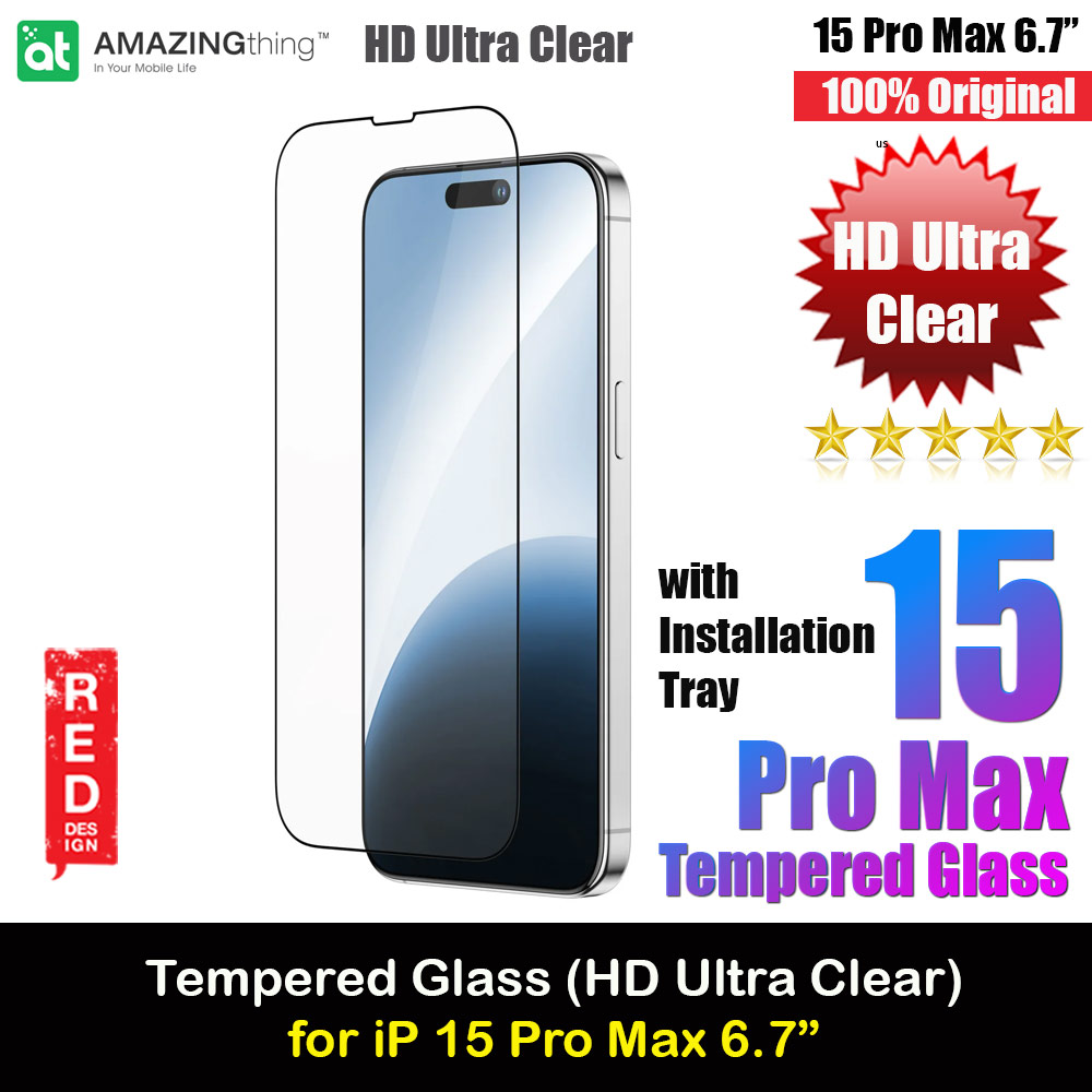 Picture of Amazingthing Radix Fully Covered Tempered Glass for iPhone 15 Pro Max 6.7 (HD Ultra Clear) Apple iPhone 15 Pro Max 6.7- Apple iPhone 15 Pro Max 6.7 Cases, Apple iPhone 15 Pro Max 6.7 Covers, iPad Cases and a wide selection of Apple iPhone 15 Pro Max 6.7 Accessories in Malaysia, Sabah, Sarawak and Singapore 