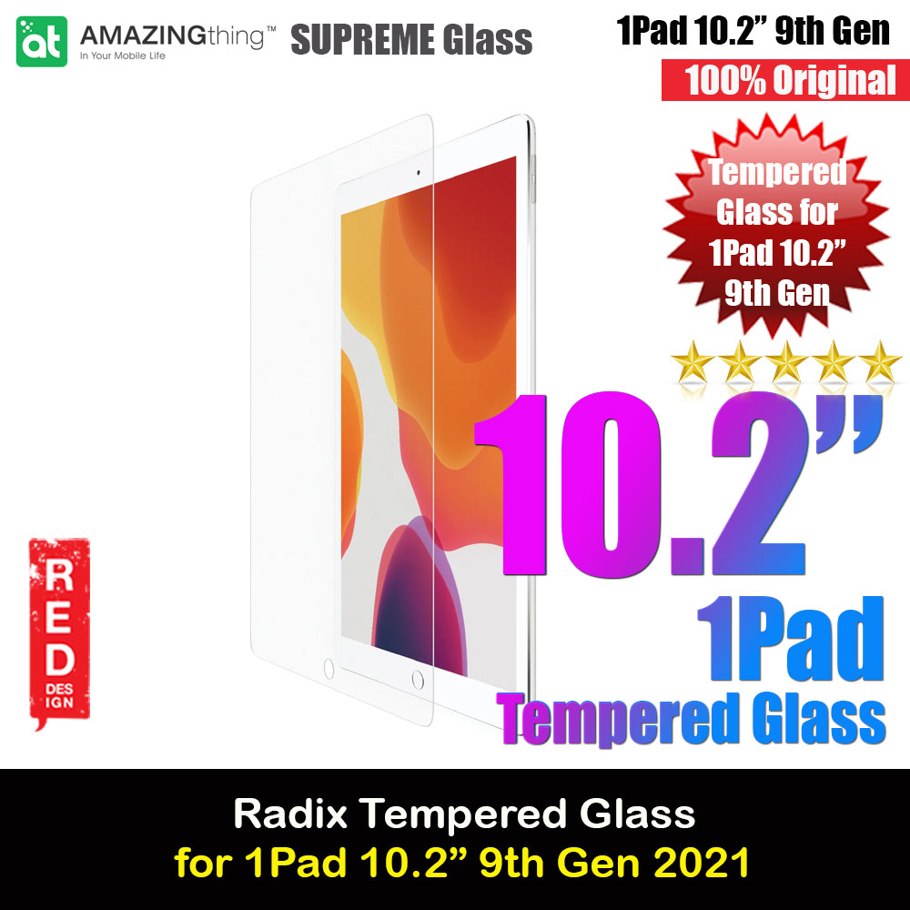 Picture of AMAZINGthing Premium Radix SUPREMEGLASS Tempered Glass Full HD for Apple iPad 10.2 9th Gen Apple iPad 10.2 7th gen 2019- Apple iPad 10.2 7th gen 2019 Cases, Apple iPad 10.2 7th gen 2019 Covers, iPad Cases and a wide selection of Apple iPad 10.2 7th gen 2019 Accessories in Malaysia, Sabah, Sarawak and Singapore 