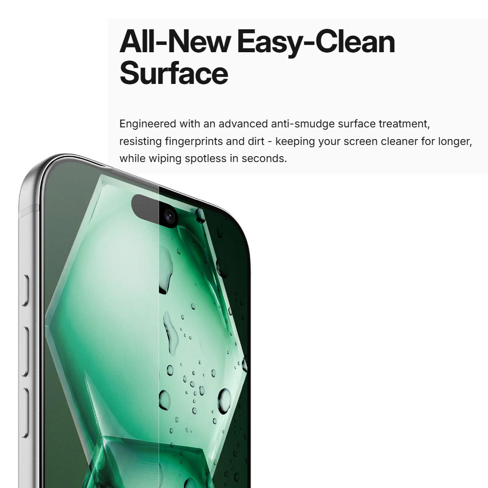 Picture of Apple iPhone 18 Pro Screen Protector | Amazingthing Titan Care Matte 3D Frame Full Tempered Glass Screen Protector with Dust Filter for iPhone 18 Pro - Matte