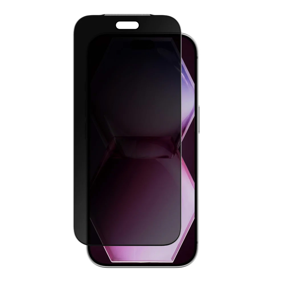 Picture of Apple iPhone 18 Pro Screen Protector | Amazingthing Titan Care Privacy 3D Frame Full Tempered Glass Screen Protector with Dust Filter for iPhone 18 Pro - Privacy