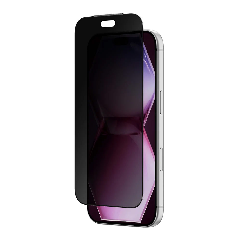 Picture of Apple iPhone 18 Pro Screen Protector | Amazingthing Titan Care Privacy 3D Frame Full Tempered Glass Screen Protector with Dust Filter for iPhone 18 Pro - Privacy