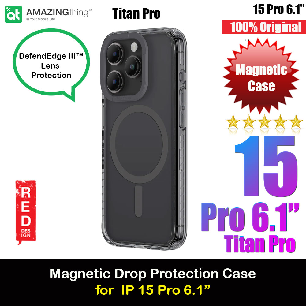 Picture of Amazingthing TITAN PRO Drop Proof Magnetic Case for iPhone 15 Pro 6.1 (Black) Apple iPhone 15 Pro 6.1- Apple iPhone 15 Pro 6.1 Cases, Apple iPhone 15 Pro 6.1 Covers, iPad Cases and a wide selection of Apple iPhone 15 Pro 6.1 Accessories in Malaysia, Sabah, Sarawak and Singapore 