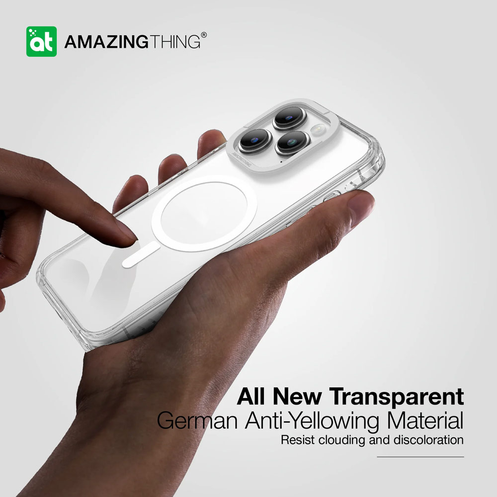 Picture of Apple iPhone 15 Plus 6.7 Case | Amazingthing TITAN PRO Drop Proof Magnetic Case for iPhone 15 Plus 6.7 (Clear)