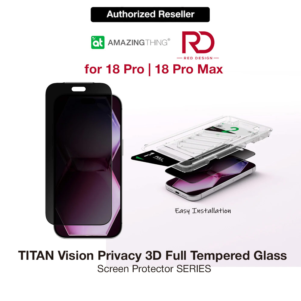 Picture of Amazingthing Titan Vision Privacy 3D Frame Full Tempered Glass Screen Protector with Dust Filter for iPhone 18 Pro Max 6.9 - Privacy Apple iPhone 18 Pro Max- Apple iPhone 18 Pro Max Cases, Apple iPhone 18 Pro Max Covers, iPad Cases and a wide selection of Apple iPhone 18 Pro Max Accessories in Malaysia, Sabah, Sarawak and Singapore 