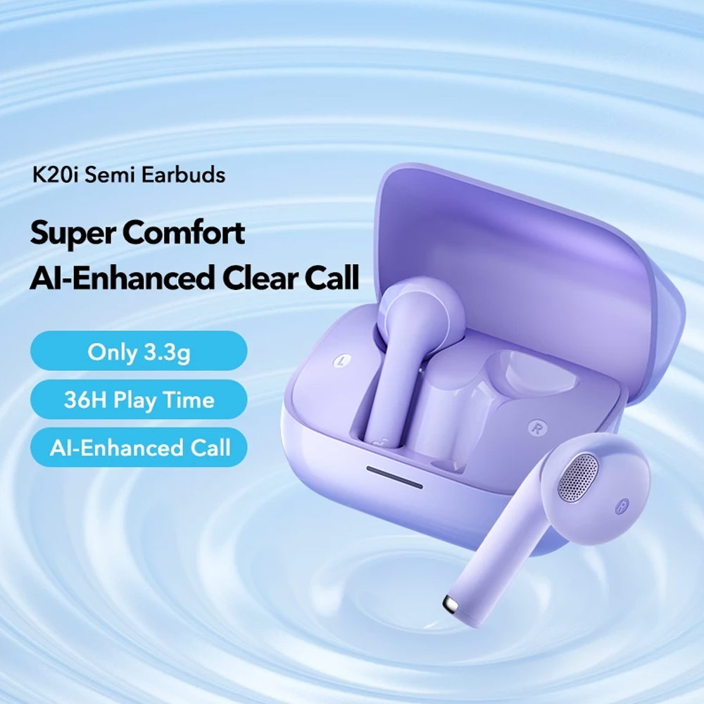 Picture of Soundcore by Anker K20i In Ear TWS wireless earbuds 36 Hours Playtime AI Clear Call (Purple)