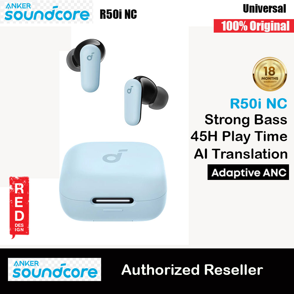 Picture of Soundcore by Anker R50i NC Earbuds Adaptive ANC Bluetooth 5.4 TWS 45Hours Long Play Time Headsets A3959 (Blue) Red Design- Red Design Cases, Red Design Covers, iPad Cases and a wide selection of Red Design Accessories in Malaysia, Sabah, Sarawak and Singapore 