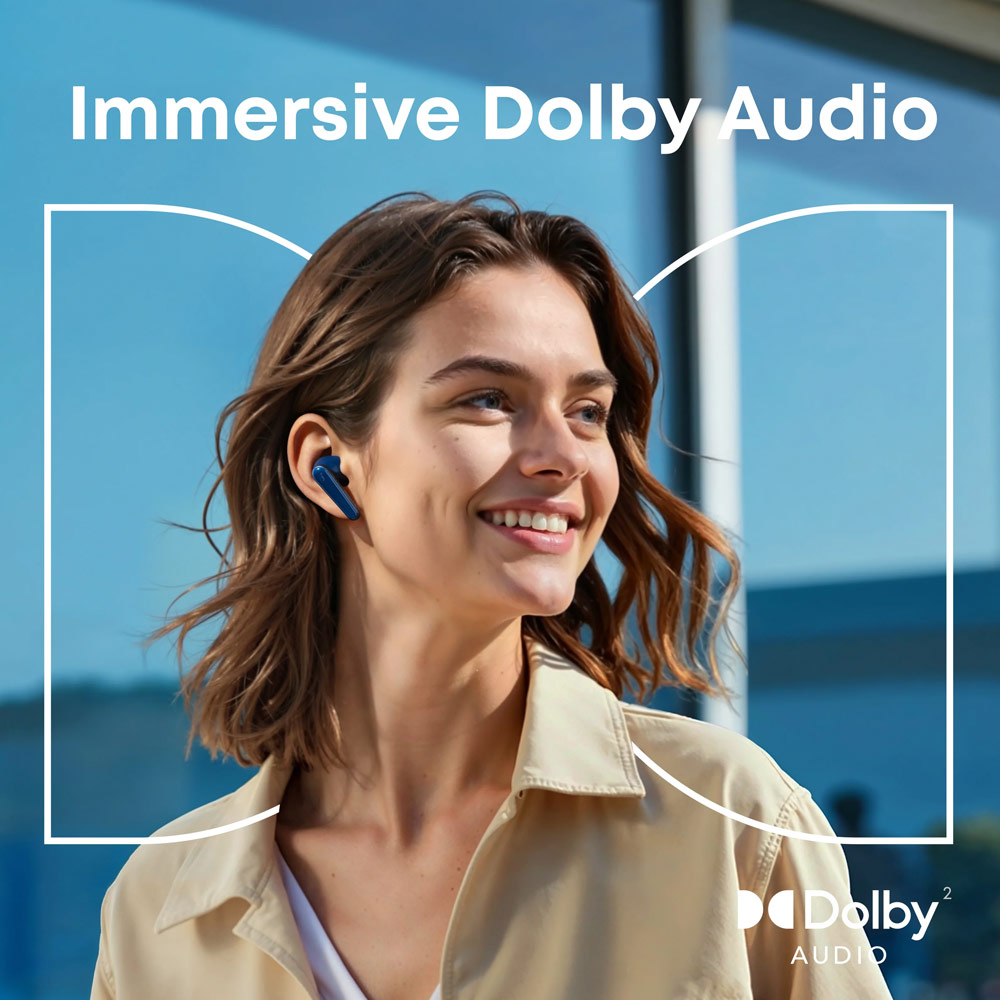 Picture of soundcore by ANKER Liberty 5 ANC Dolby Audio Noise Cancelling Wireless In Ear Earbuds Long Hours Playtime Strong Bass (Blue)