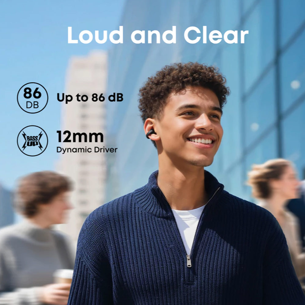Picture of soundcore by ANKER C50i Open Ear Earbuds Clip Earphone Comfort Stable Fit Free Sport Earbud with Strong Bass Clear Call (White)