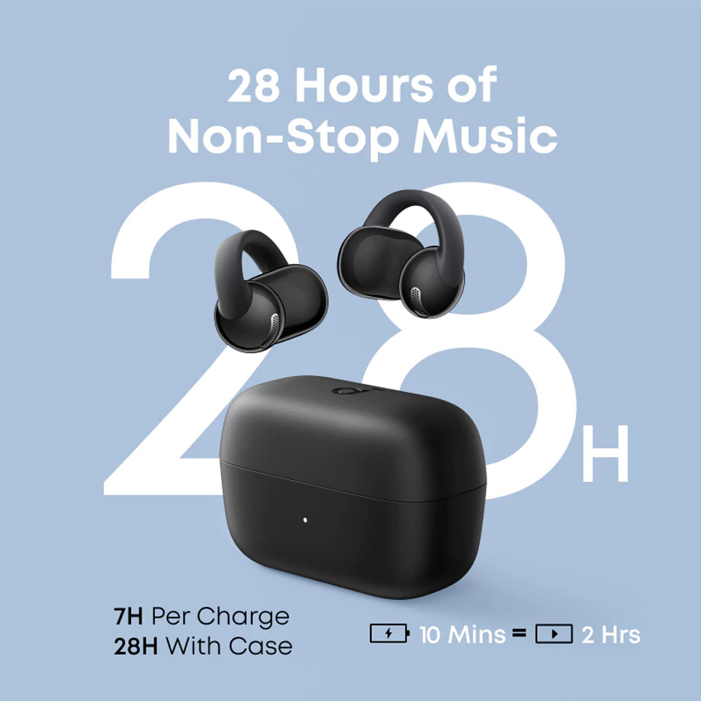 Picture of soundcore by ANKER C50i Open Ear Earbuds Clip Earphone Comfort Stable Fit Free Sport Earbud with Strong Bass Clear Call (White)