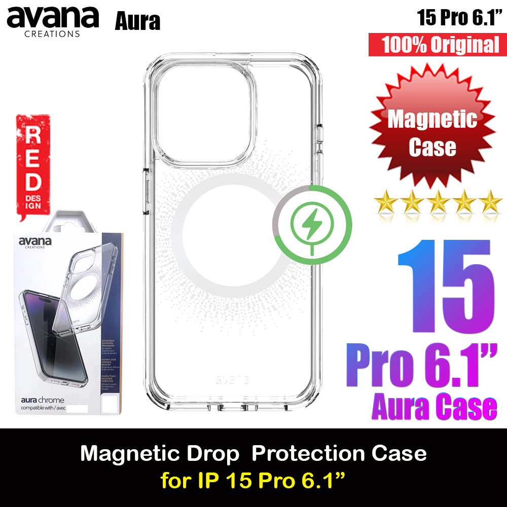 Picture of Avana Aura Series Magnetic Drop Protection Transparent Case for Apple iPhone 15 Pro 6.1 (Silver) Apple iPhone 15 Pro 6.1- Apple iPhone 15 Pro 6.1 Cases, Apple iPhone 15 Pro 6.1 Covers, iPad Cases and a wide selection of Apple iPhone 15 Pro 6.1 Accessories in Malaysia, Sabah, Sarawak and Singapore 