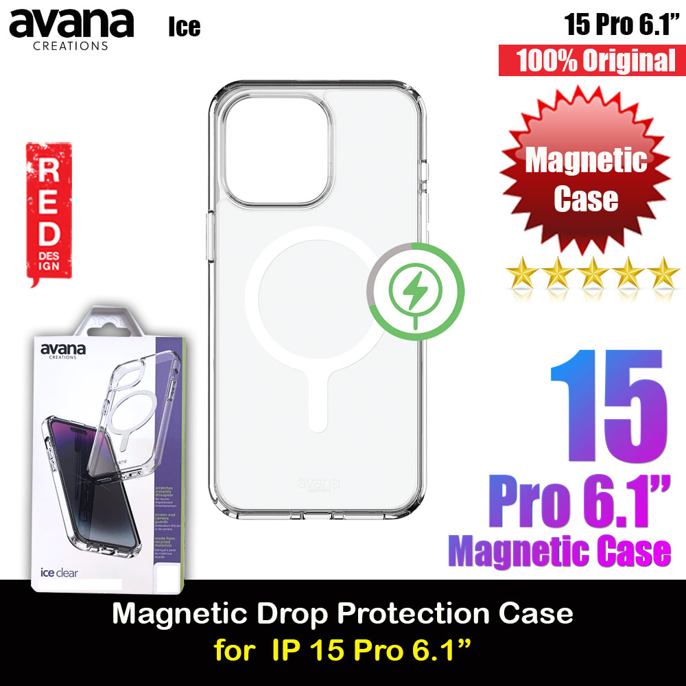 Picture of Avana Ice Series Magnetic Drop Protection Transparent Case for Apple iPhone 15 Pro 6.1 (Ice Clear) Apple iPhone 15 Pro 6.1- Apple iPhone 15 Pro 6.1 Cases, Apple iPhone 15 Pro 6.1 Covers, iPad Cases and a wide selection of Apple iPhone 15 Pro 6.1 Accessories in Malaysia, Sabah, Sarawak and Singapore 