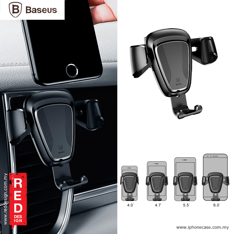 Picture of Baseus Gravity Car Air Con Vent Car Mount - Black Red Design- Red Design Cases, Red Design Covers, iPad Cases and a wide selection of Red Design Accessories in Malaysia, Sabah, Sarawak and Singapore 