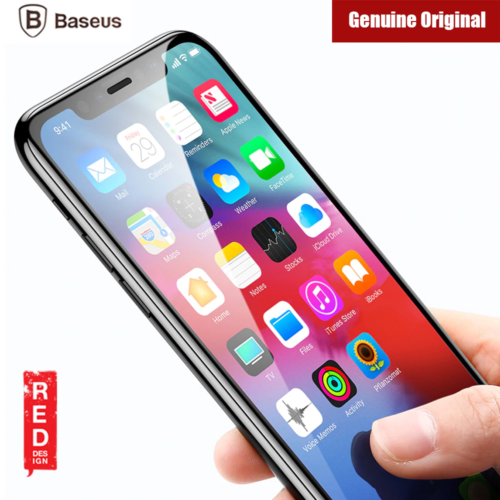 Picture of Apple iPhone XR  | Baseus 3D Full Coverage Tempered Glass for Apple iPhone XR iPhone 11 6.1" (Black)