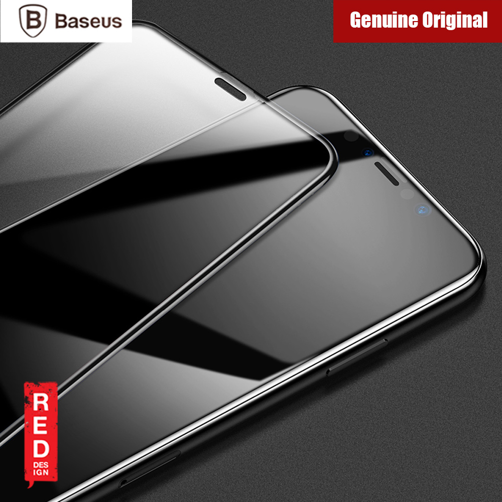 Picture of Apple iPhone XS  | Baseus 3D Full Coverage Tempered Glass for Apple iPhone XS iPhone X iPhone 11 Pro 5.8" (Black)