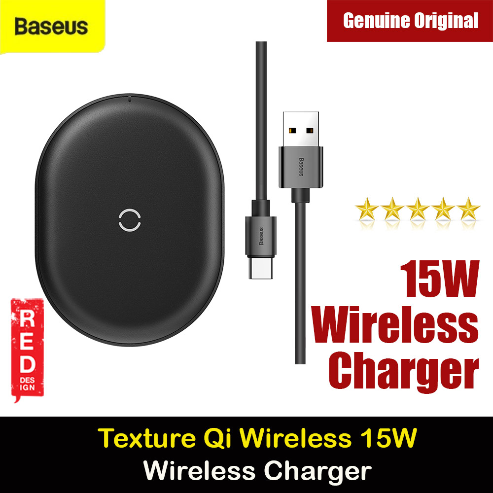 Picture of BASEUS Cobble non slip wireless charging 15W Wireless Charger Pad for Samsung Galaxy S21 Ultra Huawei Mate 30 Pro Mate 40 Pro iPhone 12 Pro Max (Black) Red Design- Red Design Cases, Red Design Covers, iPad Cases and a wide selection of Red Design Accessories in Malaysia, Sabah, Sarawak and Singapore 