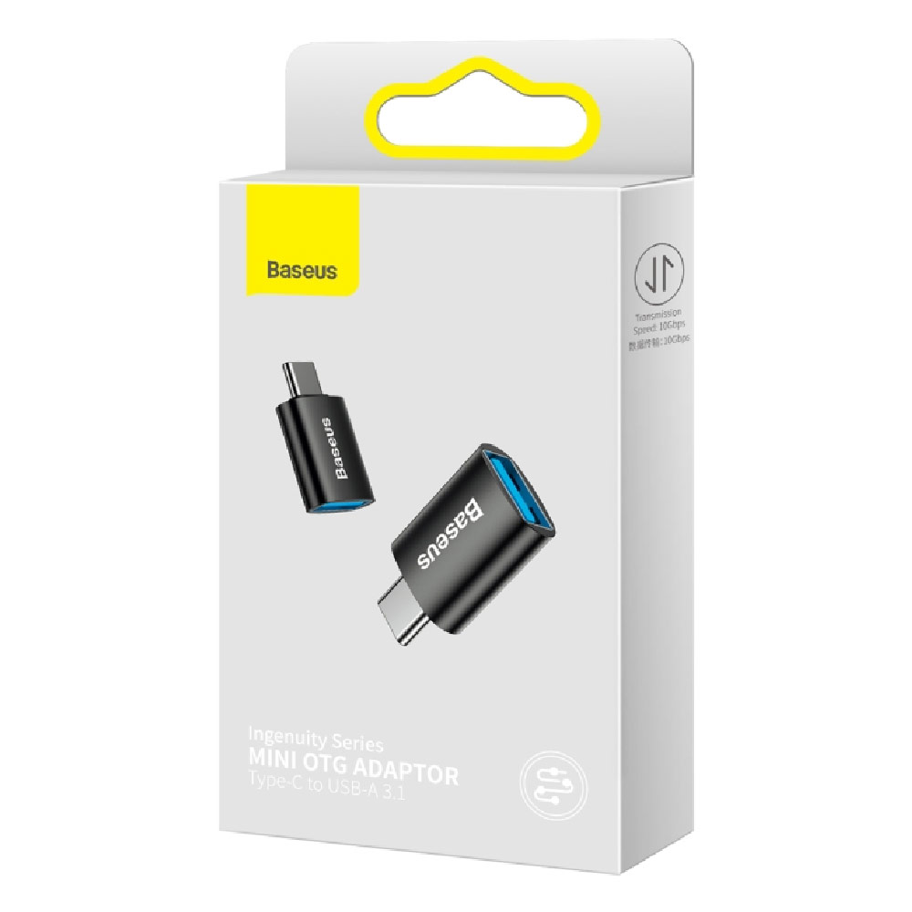 Picture of Baseus Ingenuity Series USBC TypeC Male to USB 3.1 Female Mini OTG Adapter (Black)