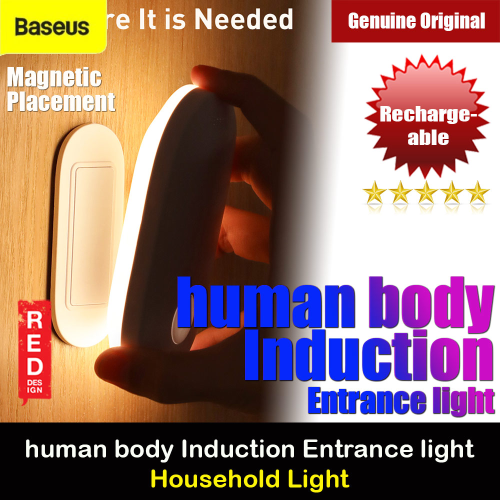 Picture of Baseus Sunshine Human Body Induction Entrance Light Household Light Door Light Balcony Light (4000K Natural Light) Red Design- Red Design Cases, Red Design Covers, iPad Cases and a wide selection of Red Design Accessories in Malaysia, Sabah, Sarawak and Singapore 
