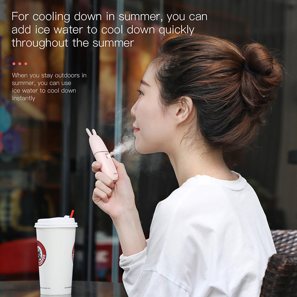 Picture of Baseus USB Humidifier Nano Mist Sprayer Facial Steamer Rejuvenating Skin Moisturizing Haydrate Sprayer 15ml (Cyan)