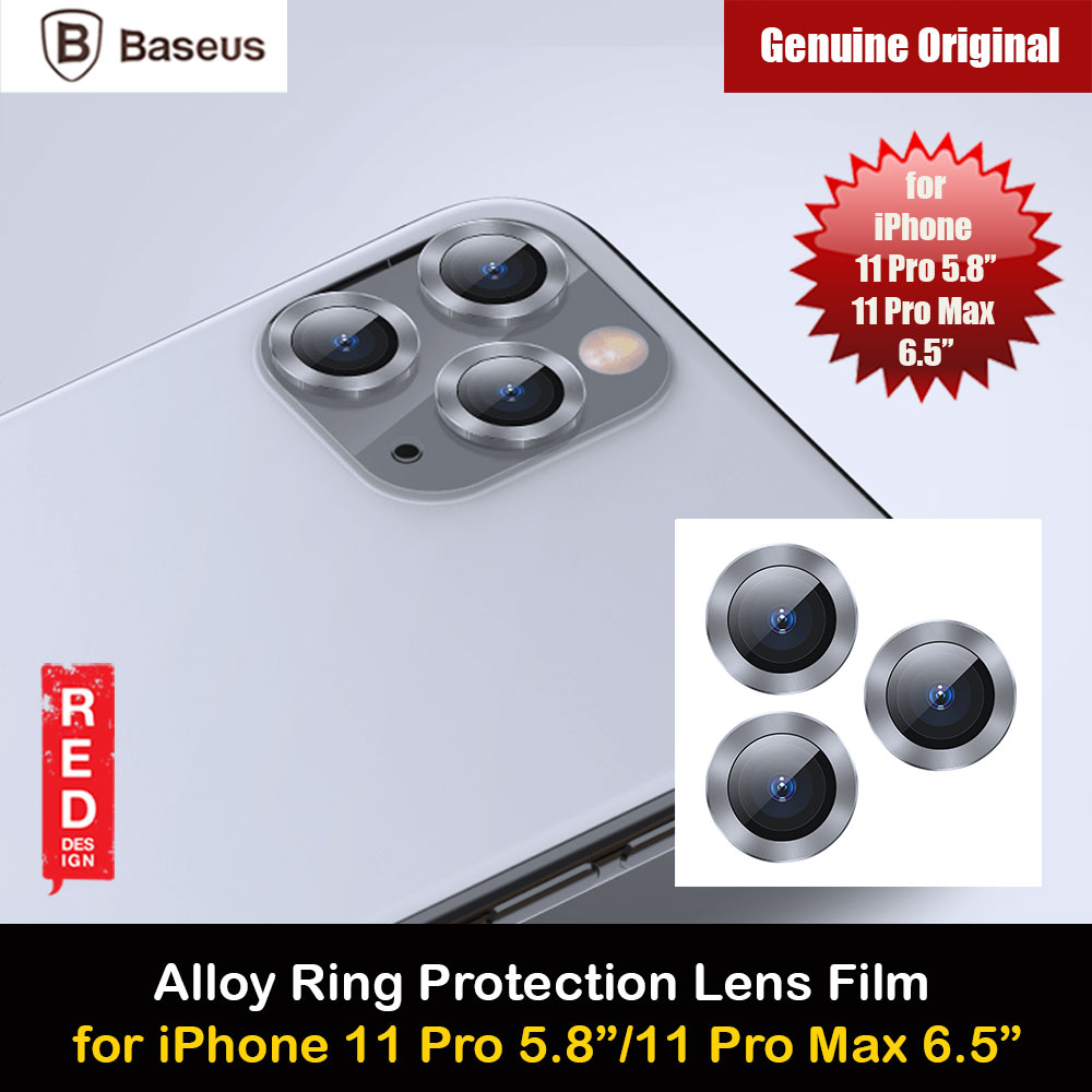 Picture of Baseus Alloy Ring Lens Film Protector Independent Fully Cover Lens Film for iPhone 11 Pro Max 6.5 iPhone 11 Pro 5.8  (Silver) Apple iPhone 11 Pro 5.8- Apple iPhone 11 Pro 5.8 Cases, Apple iPhone 11 Pro 5.8 Covers, iPad Cases and a wide selection of Apple iPhone 11 Pro 5.8 Accessories in Malaysia, Sabah, Sarawak and Singapore 