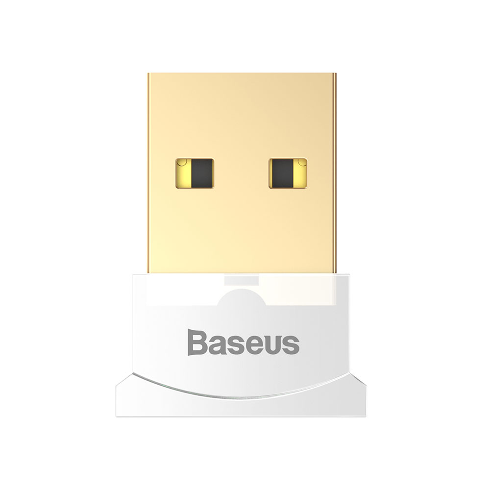 Picture of Baseus USB Bluetooth 4.0 Adapter External Bluetooth Adapter Compatible with Window for connect bluetooth headsets earphone speakers mouse keyboards mobile phones tablets gamepads (White)
