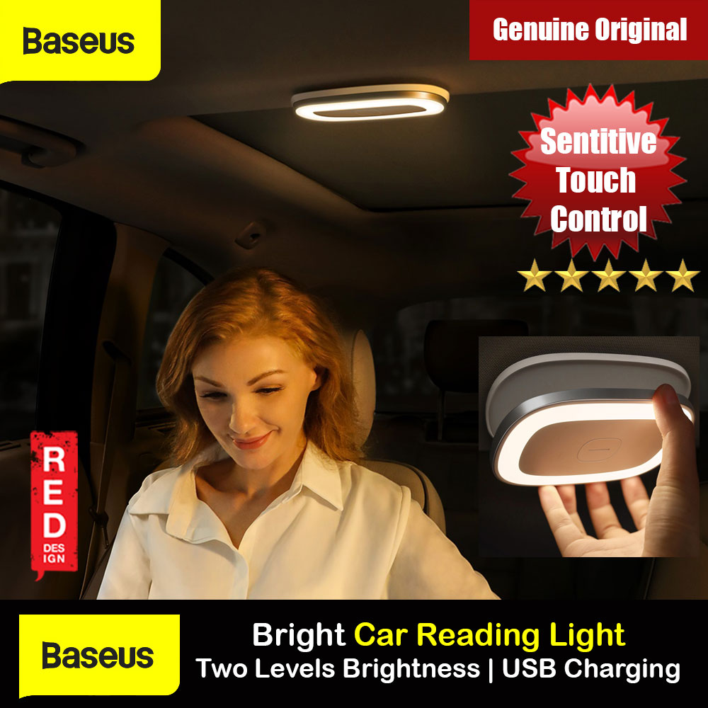 Picture of Baseus inAuto Bright Car Reading Light Touch Control 2 Brightness Slim LED Light Portable Rechargable Light for Car Interior Lockers Wardrobes Kitchens (Natural light 4000K) Red Design- Red Design Cases, Red Design Covers, iPad Cases and a wide selection of Red Design Accessories in Malaysia, Sabah, Sarawak and Singapore 