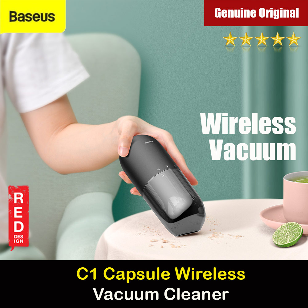 Picture of Baseus C1 Mini and Portable Strong Suction Rechargable Cordless Wireless Wire Free Car Vacuum Cleaner Bed Vacuum Cleaner Sofa Vacuum Cleaner (Black) Red Design- Red Design Cases, Red Design Covers, iPad Cases and a wide selection of Red Design Accessories in Malaysia, Sabah, Sarawak and Singapore 