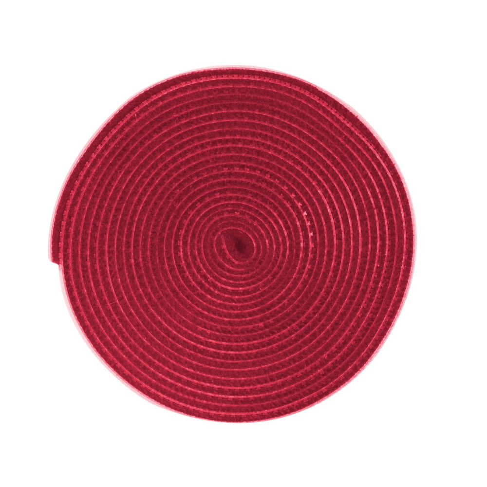 Picture of Baseus Cable Management Winder Velcro hook and loop fastener free cut strap strong velcro Strap (Red 300cm)