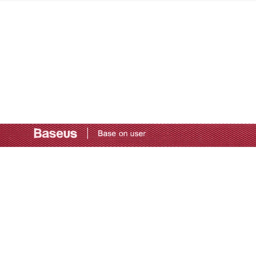Picture of Baseus Cable Management Winder Velcro hook and loop fastener free cut strap strong velcro Strap (Red 300cm)