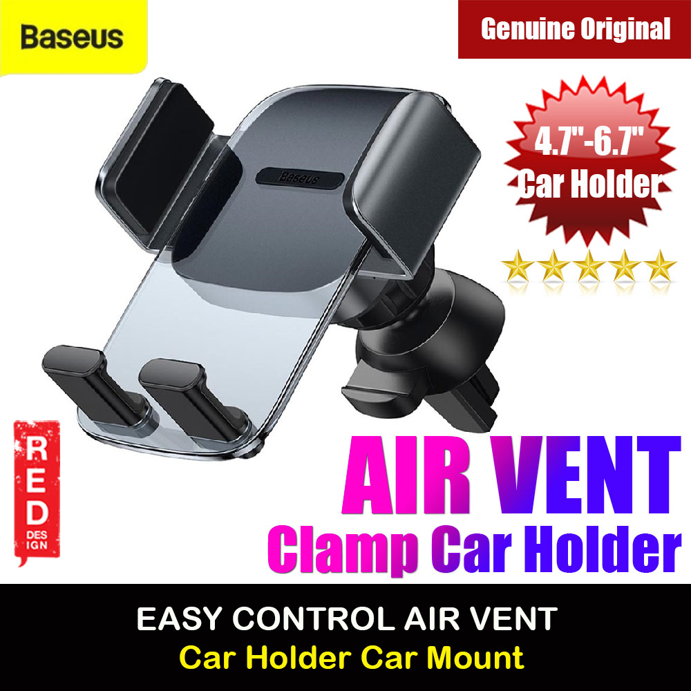 Picture of Baseus Easy Control Clamp Car Mount Holder Phone Holder (Air Outlet Version) Red Design- Red Design Cases, Red Design Covers, iPad Cases and a wide selection of Red Design Accessories in Malaysia, Sabah, Sarawak and Singapore 