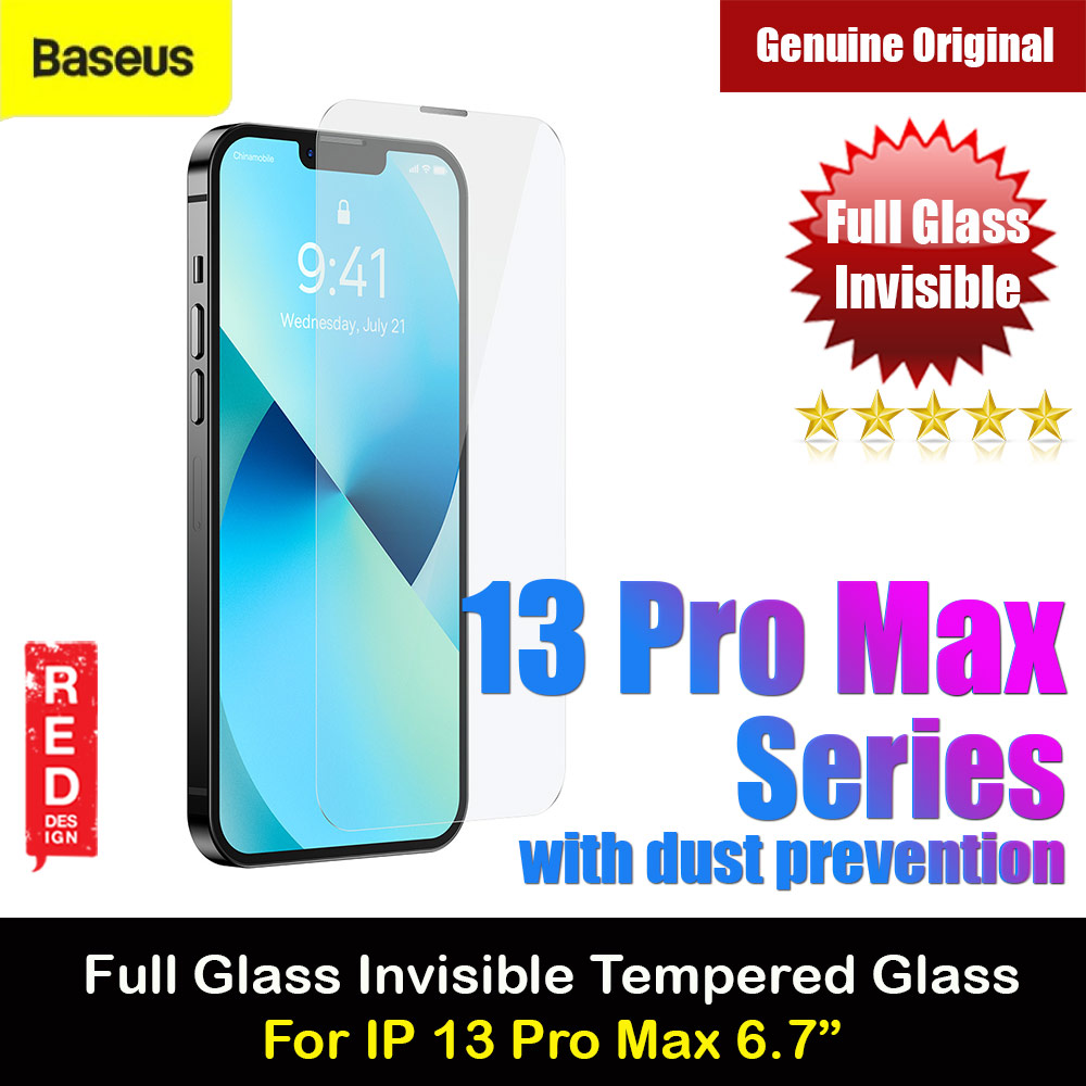 Picture of Baseus Full Coverage Invisible Tempered Glass with Cellular Dust Prevention for iPhone 13 Pro Max 6.7 (HD Clear 2pcs) Apple iPhone 13 Pro Max 6.7- Apple iPhone 13 Pro Max 6.7 Cases, Apple iPhone 13 Pro Max 6.7 Covers, iPad Cases and a wide selection of Apple iPhone 13 Pro Max 6.7 Accessories in Malaysia, Sabah, Sarawak and Singapore 