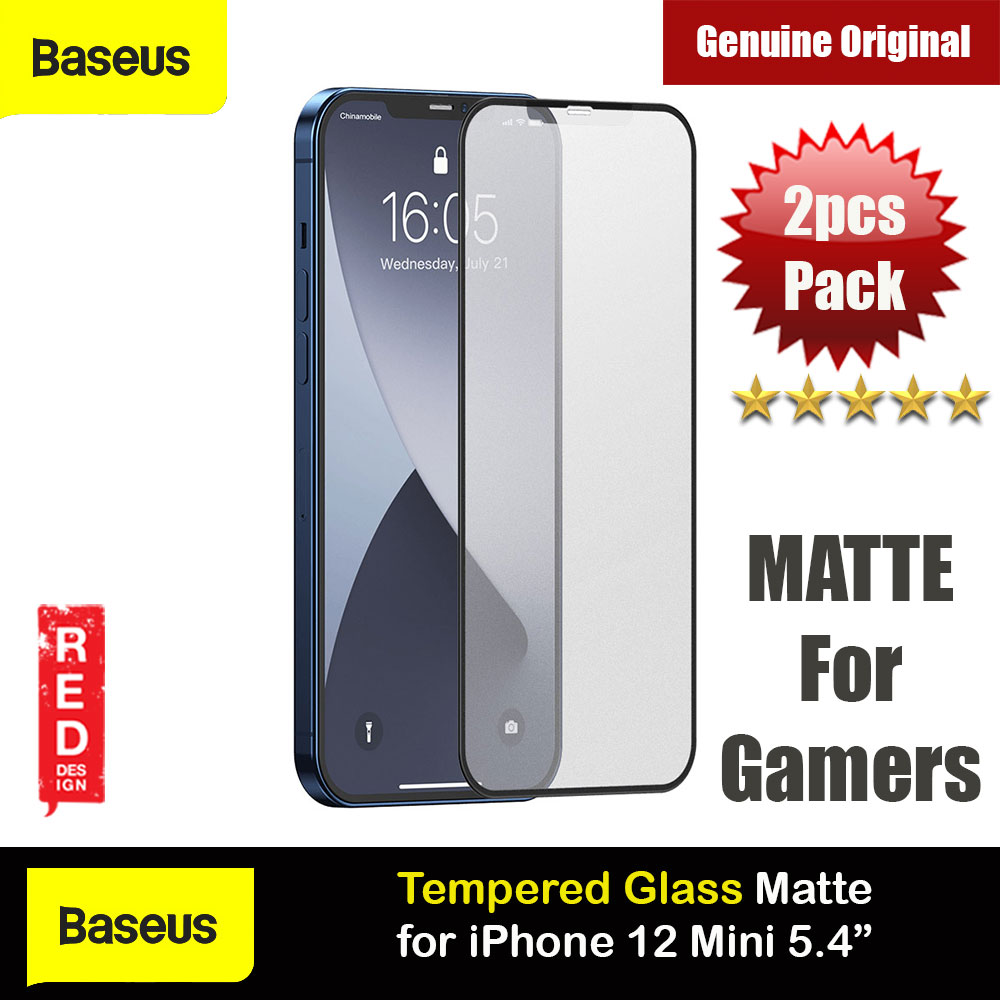 Picture of Baseus 0.25mm Frosted Gaming Gamer Full Screen Anti Finger Print Tempered Glass for iPhone 12 Pro Max 6.7 (Matte 2pcs Pack) Apple iPhone 12 Pro Max 6.7- Apple iPhone 12 Pro Max 6.7 Cases, Apple iPhone 12 Pro Max 6.7 Covers, iPad Cases and a wide selection of Apple iPhone 12 Pro Max 6.7 Accessories in Malaysia, Sabah, Sarawak and Singapore 