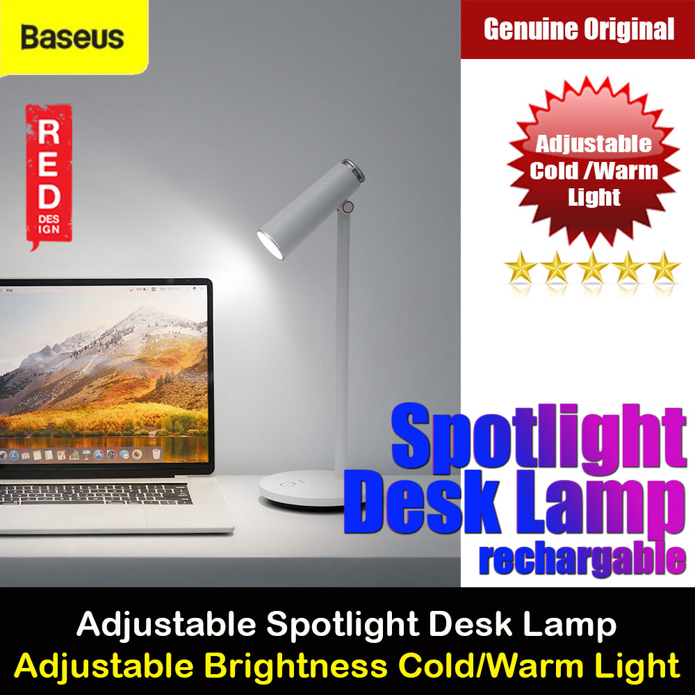 Picture of Baseus iWork Spotlight Desk LED Lamp Adjustable Lamp Brightness Warm Cold LED Lamp Recharable Lamp Red Design- Red Design Cases, Red Design Covers, iPad Cases and a wide selection of Red Design Accessories in Malaysia, Sabah, Sarawak and Singapore 