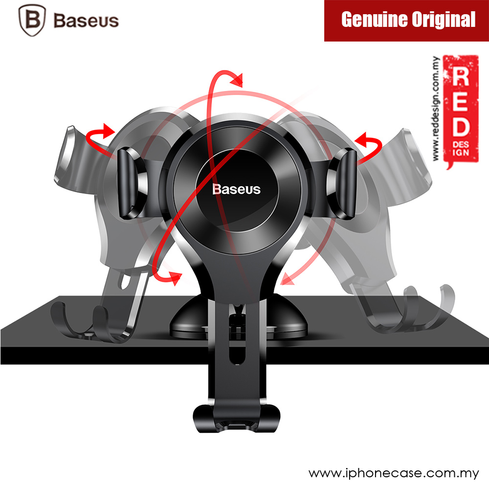 Picture of Baseus Osculum Type Universal Gravity Desktop Windscreen Car Mount for Smartphone up to 6 inches (Black)