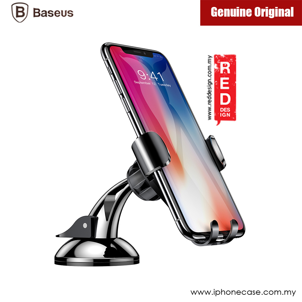 Picture of Baseus Osculum Type Universal Gravity Desktop Windscreen Car Mount for Smartphone up to 6 inches (Black)
