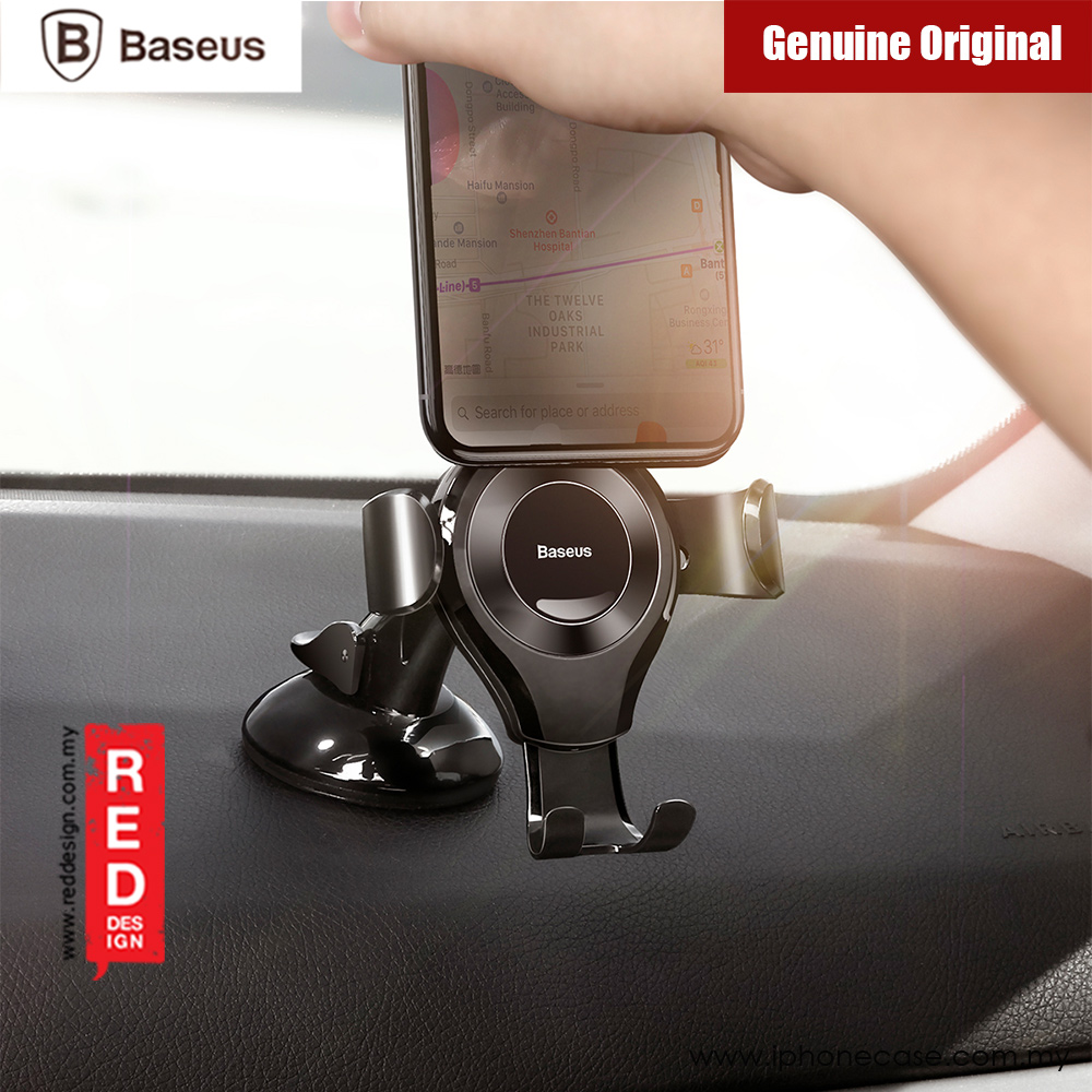 Picture of Baseus Osculum Type Universal Gravity Desktop Windscreen Car Mount for Smartphone up to 6 inches (Black)