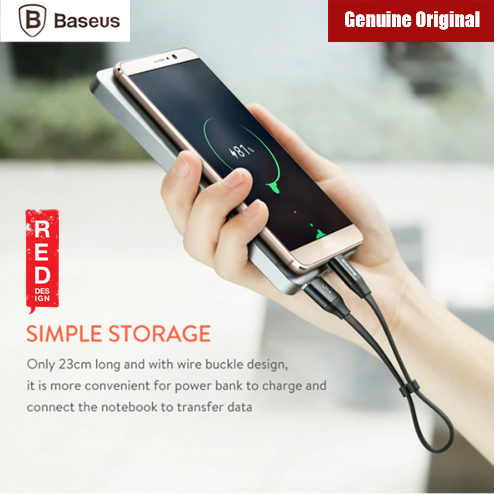 Picture of Baseus 3A Quick Charge Short Type C Cable for Samsung Note 9 Huawei Mate 20 Pro 23cm (Black)